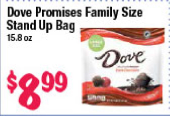 Dove Promises Family Size Stand Up Bag