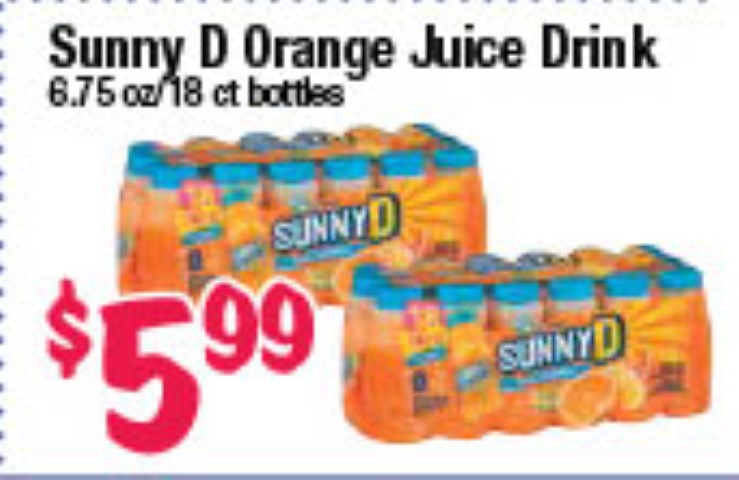 Sunny D Orange Juice Drink
